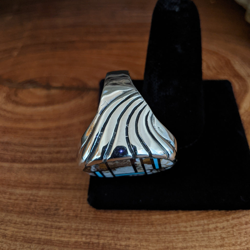 Navajo Made Oval Inlay Ring GJ-RNG-0049