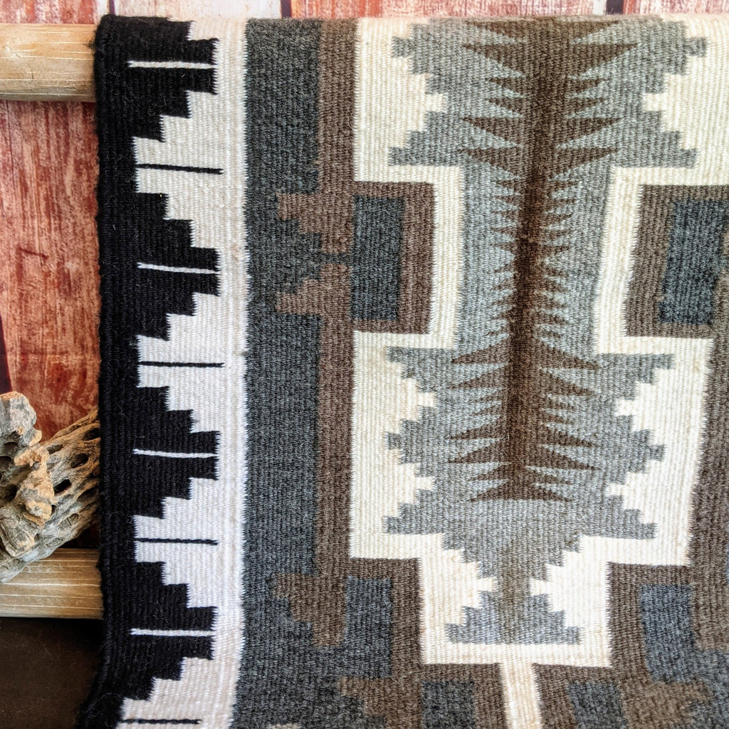 "Two Grey Hills" Navajo Rug by Aileen Curtis SWT-NR198