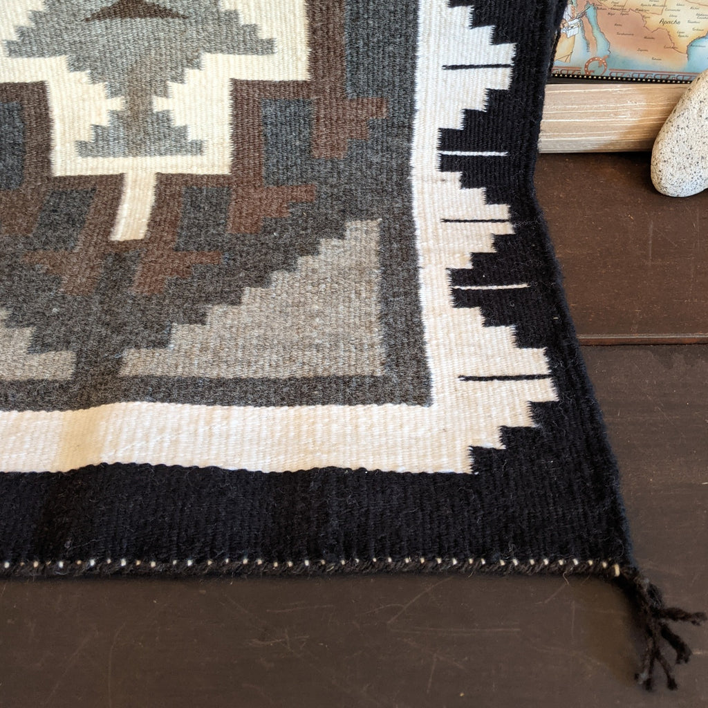 "Two Grey Hills" Navajo Rug by Aileen Curtis SWT-NR198