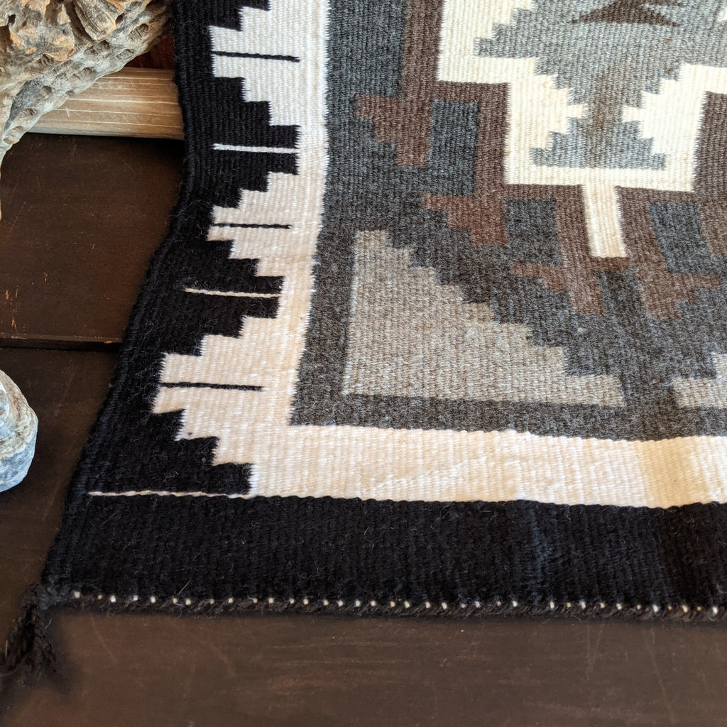 "Two Grey Hills" Navajo Rug by Aileen Curtis SWT-NR198