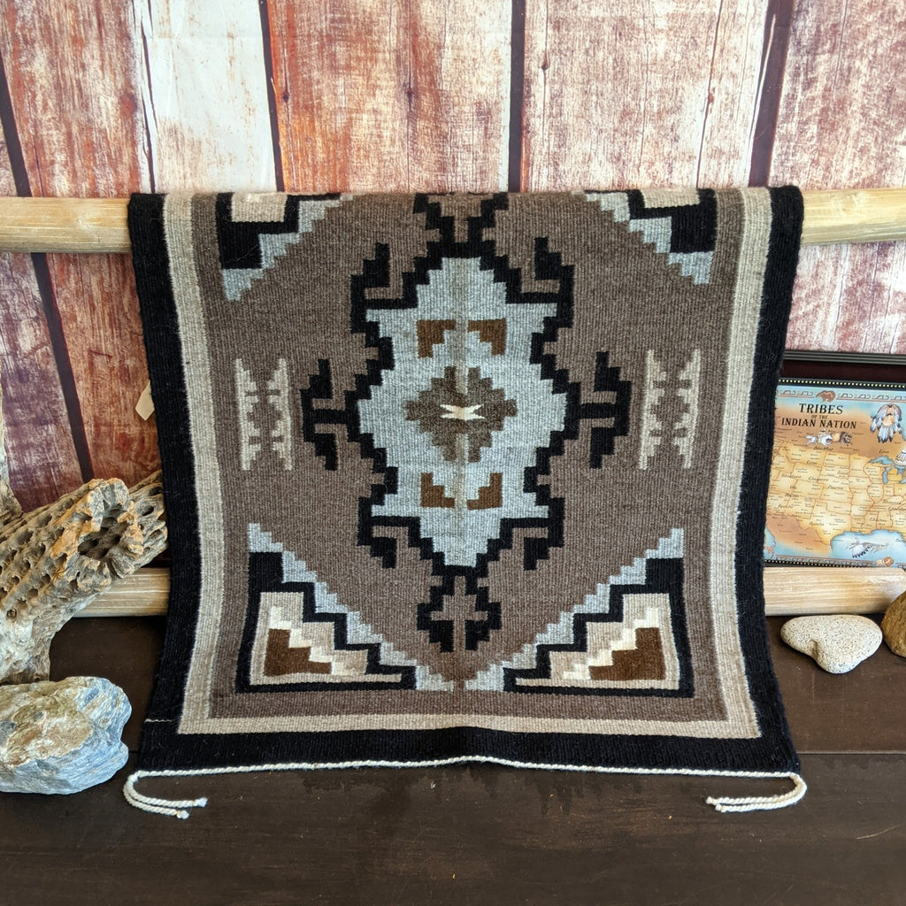 Two Grey Hills Navajo Rug by Alfrieda Johnson SWT-RS129