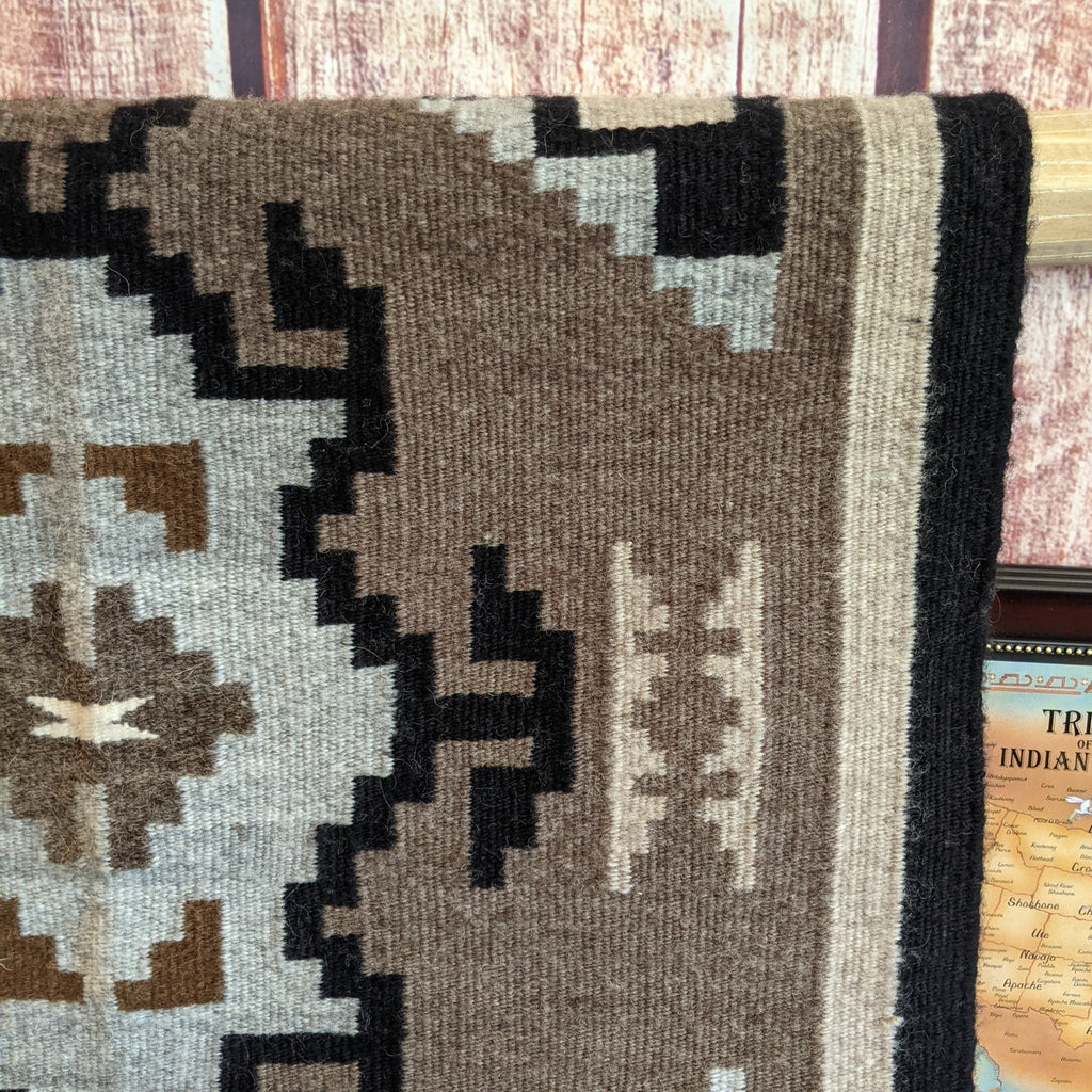 Two Grey Hills Navajo Rug by Alfrieda Johnson SWT-RS129