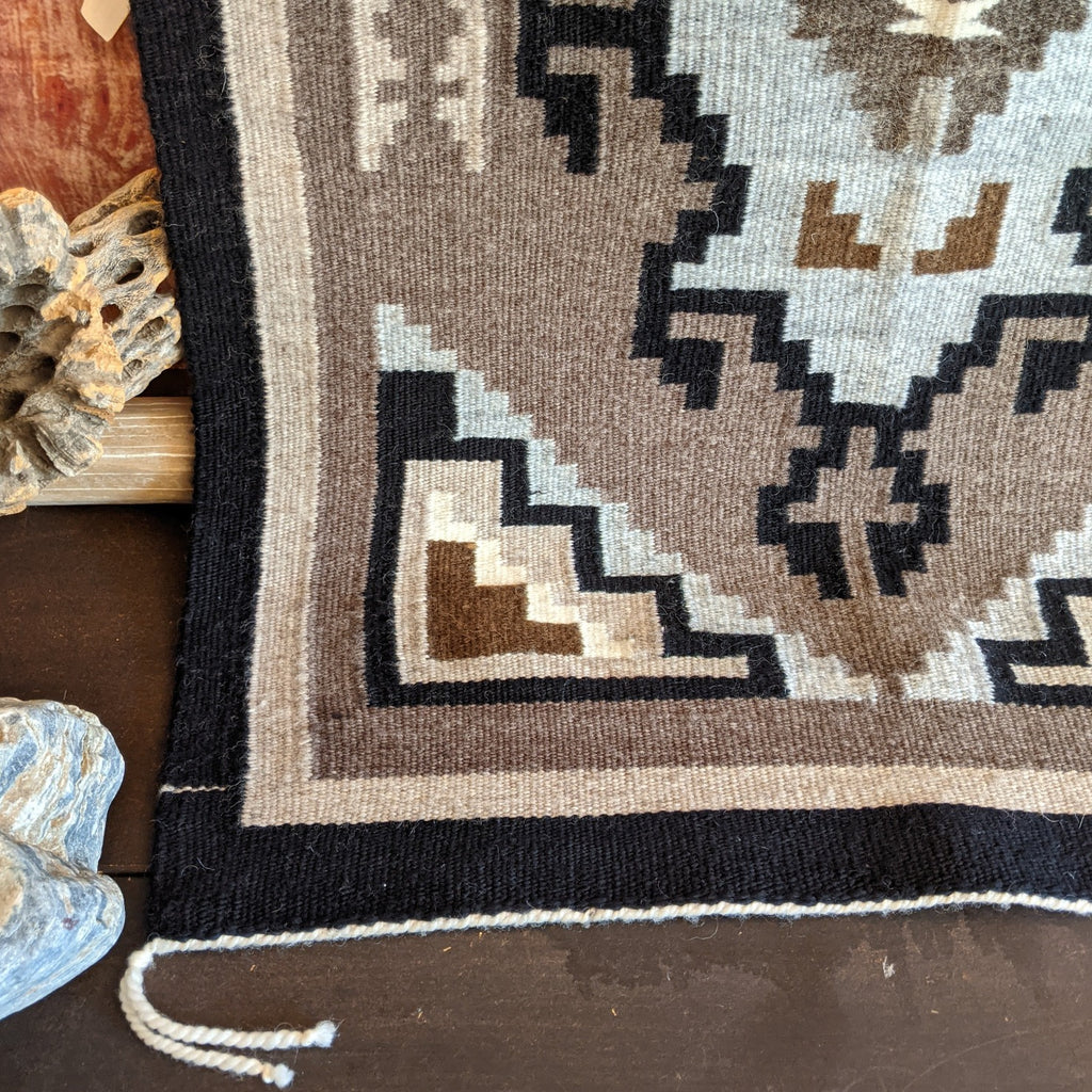 Two Grey Hills Navajo Rug by Alfrieda Johnson SWT-RS129