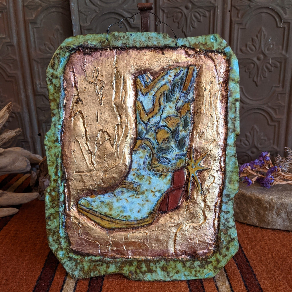 Cowboy Boot Wall Art by PaperAndStone GF-SW15