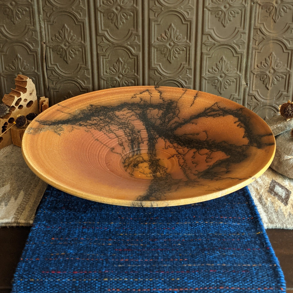 Large Horsehair Pottery Bowl by Jim Calhoun GF-0149