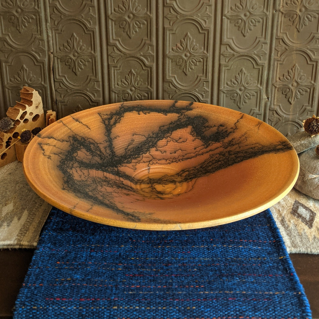 Large Horsehair Pottery Bowl by Jim Calhoun GF-0149