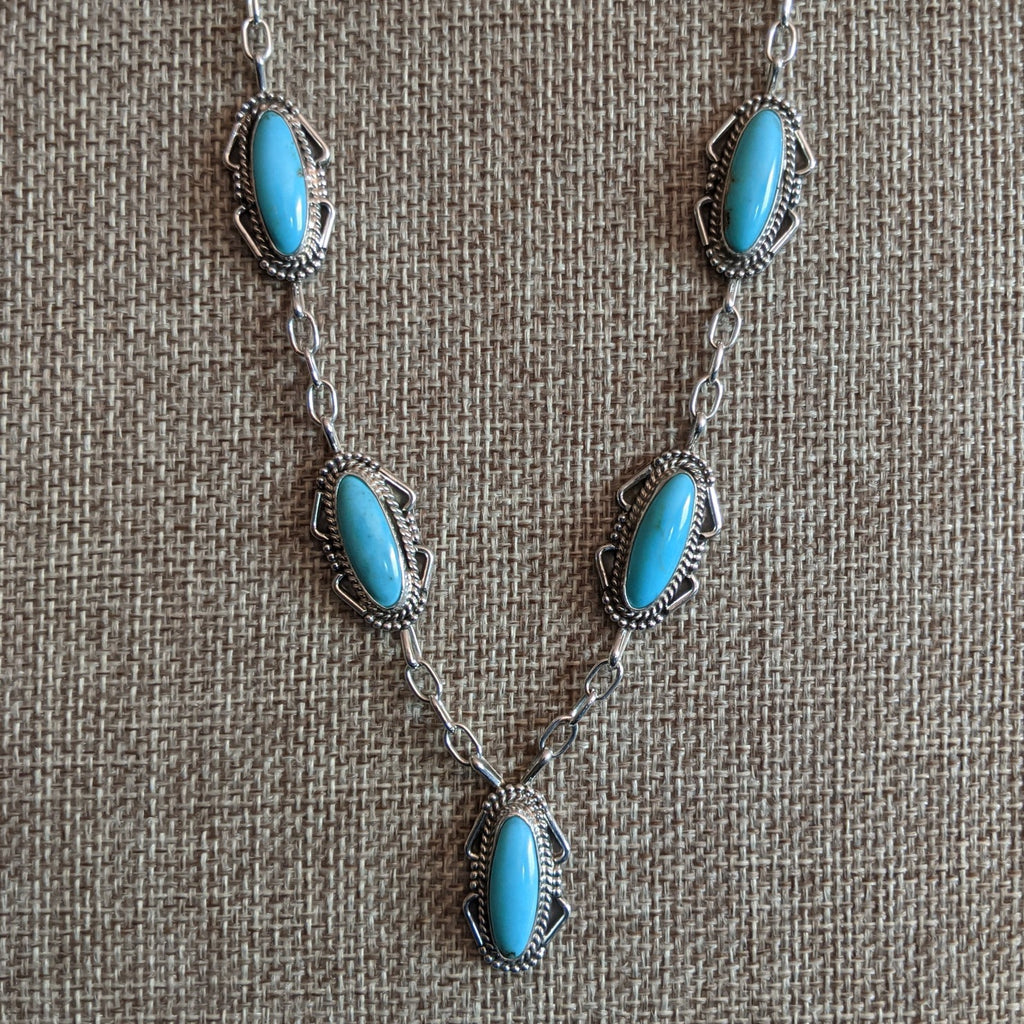 Navajo Made Turquoise Necklace GJ-NKL-0026