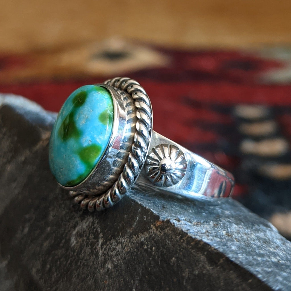 Sonoran Gold Turquoise Ring by Artie Yellowhorse GJ-RNG-0065