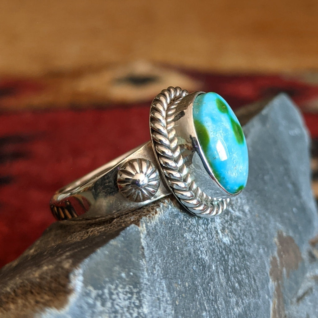 Sonoran Gold Turquoise Ring by Artie Yellowhorse GJ-RNG-0065