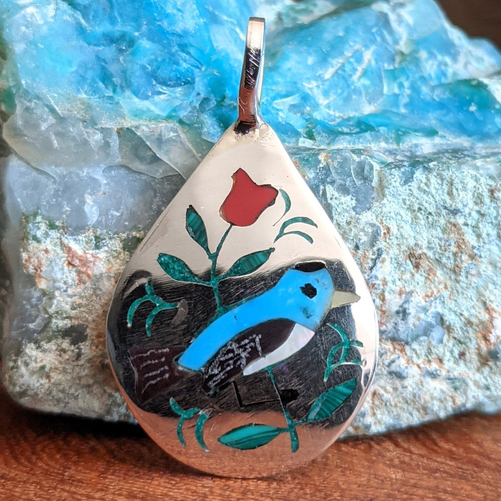 Bird Inlay Pendant by Sammy & Esther Guardian GJ-PND-0056