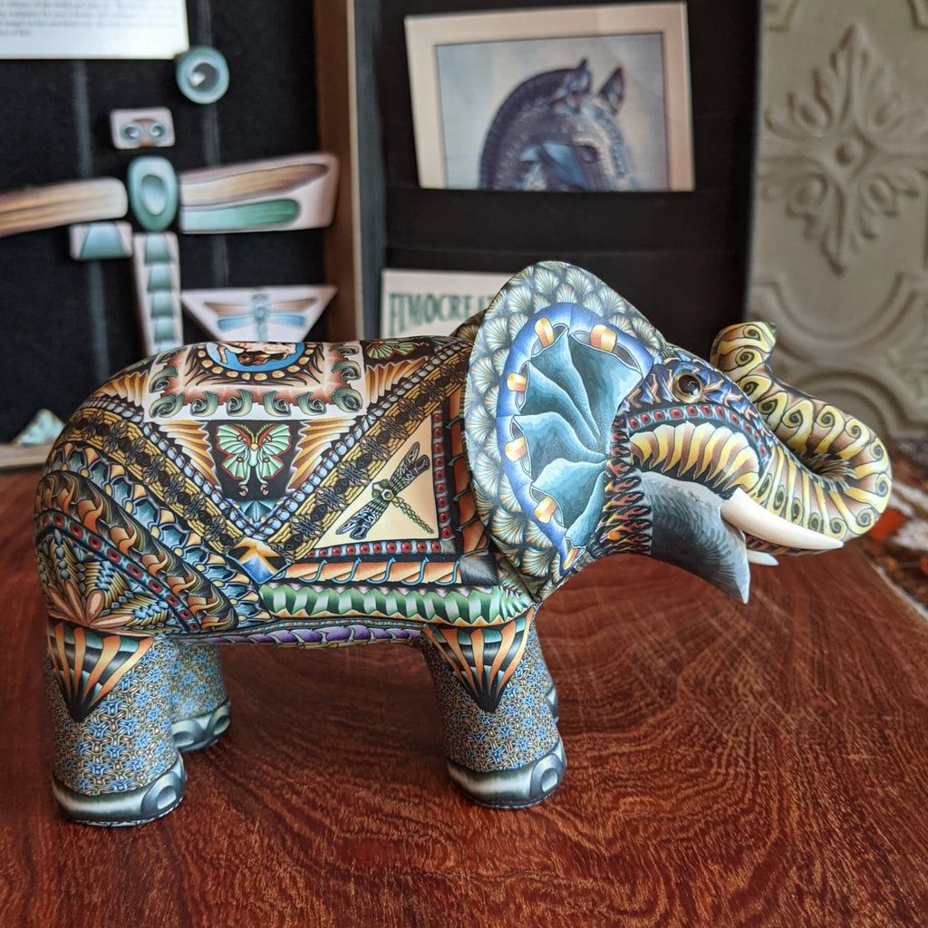 "Elephant Mama" Fimocreation by Jon Anderson GF-0165