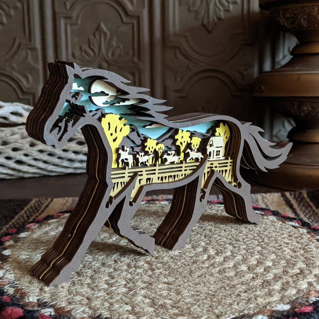 Horse Wood Carving by The Wilusz Way GF-N-69