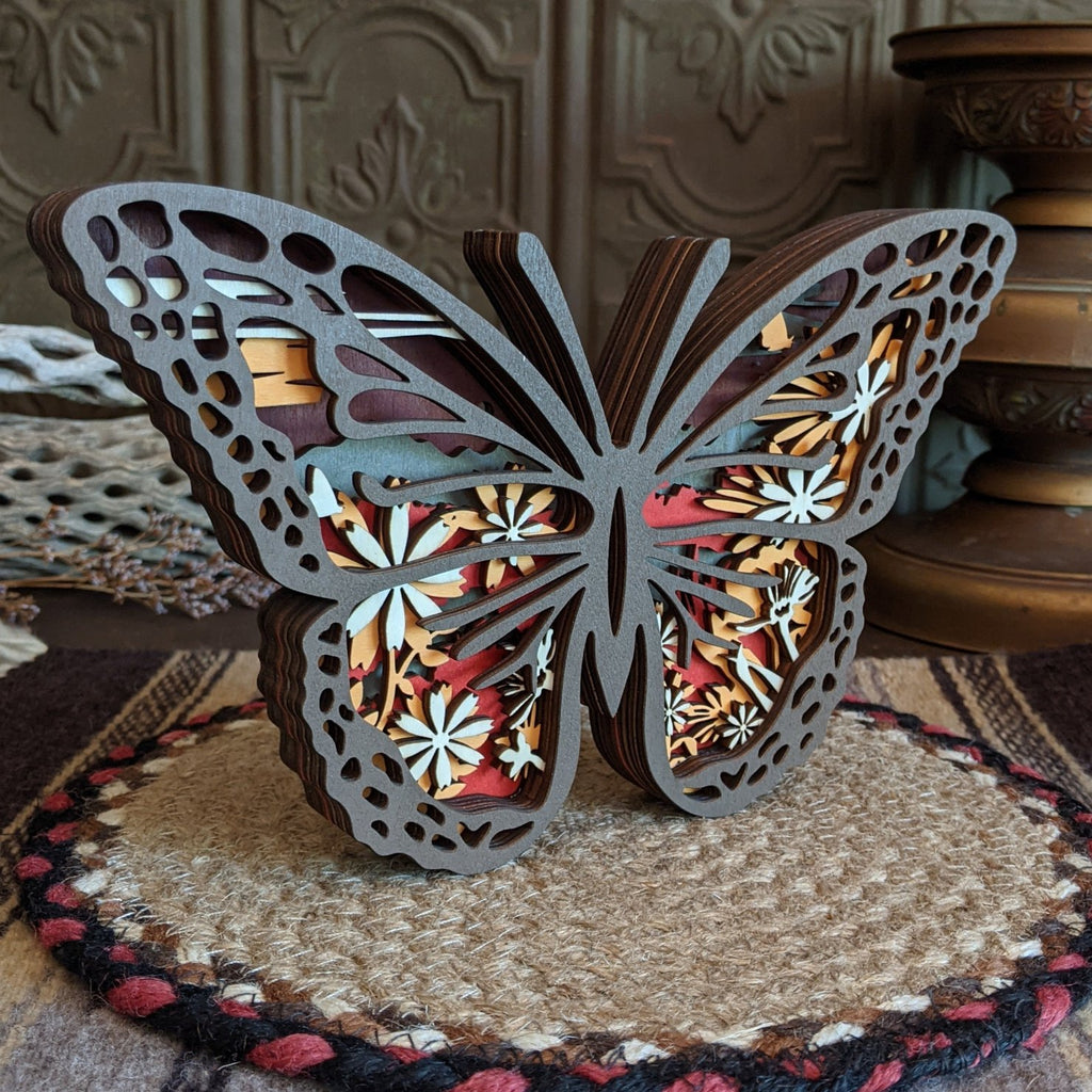 Butterfly Wood Carving by The Wilusz Way GF-A-49