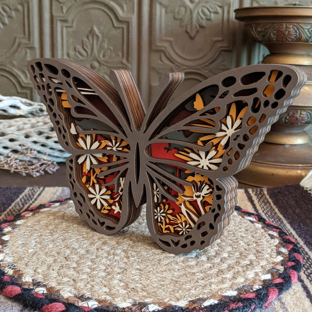 Butterfly Wood Carving by The Wilusz Way GF-A-49