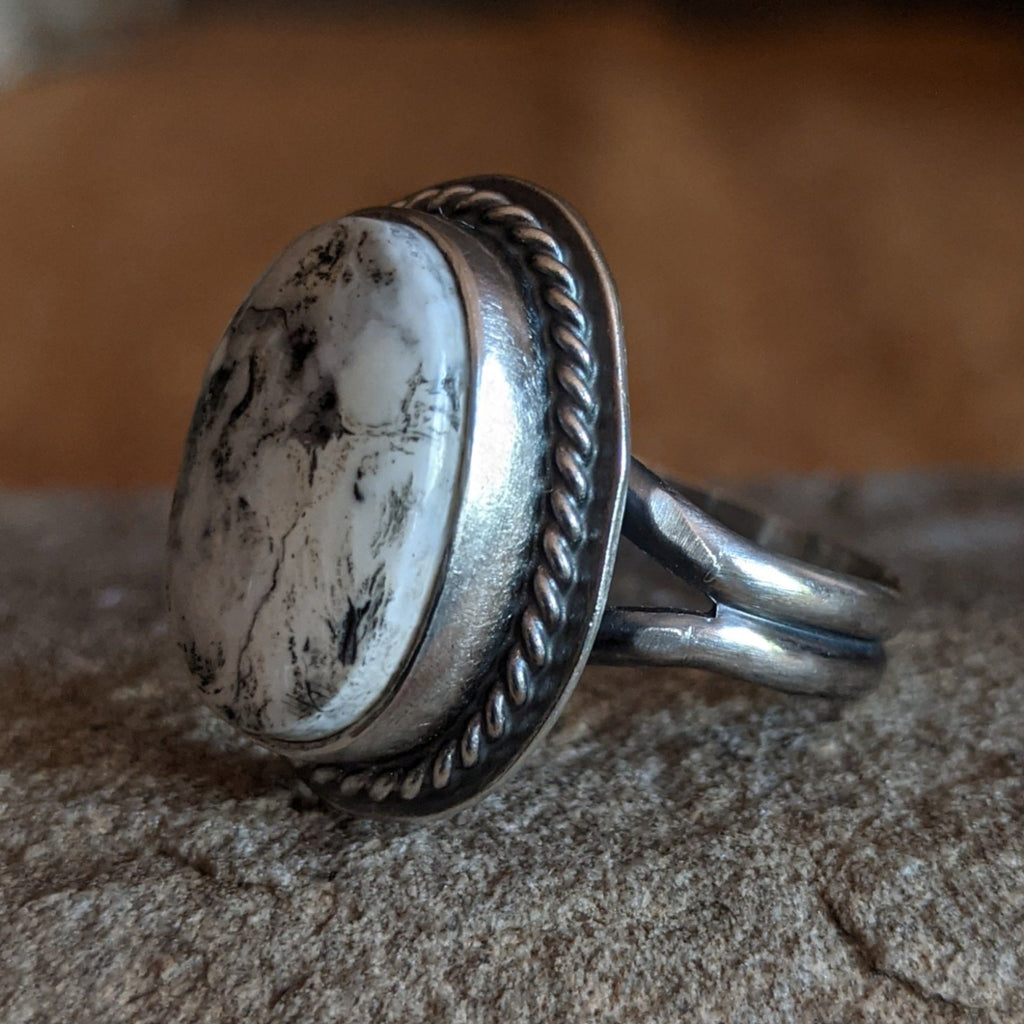 White Buffalo Ring by Jake Sampson SWSG-RNG-0017