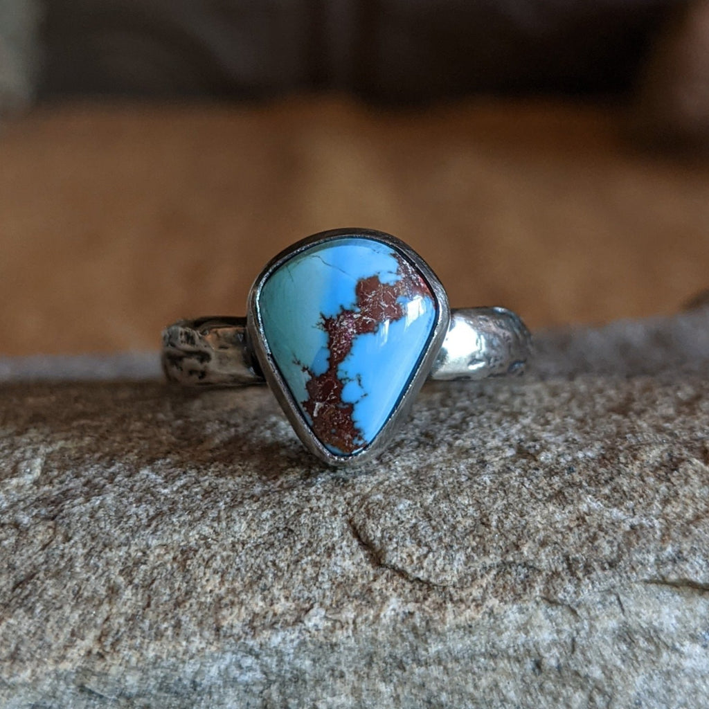 Golden Hills Turquoise Ring by Raymond Coriz SWSG-RNG-0020