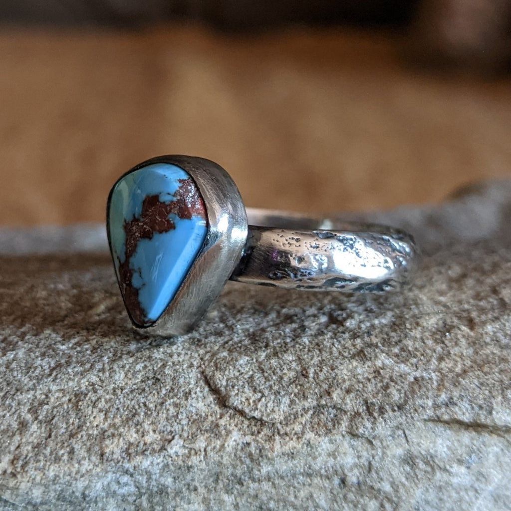 Golden Hills Turquoise Ring by Raymond Coriz SWSG-RNG-0020