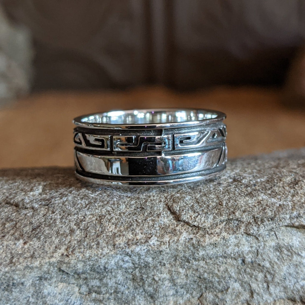 Navajo Made Ornate Silver Ring SWSG-RNG-0023