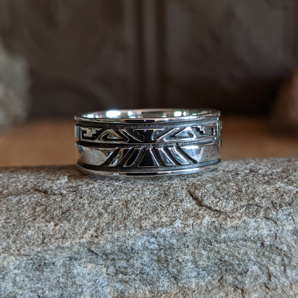 Navajo Made Ornate Silver Ring SWSG-RNG-0023