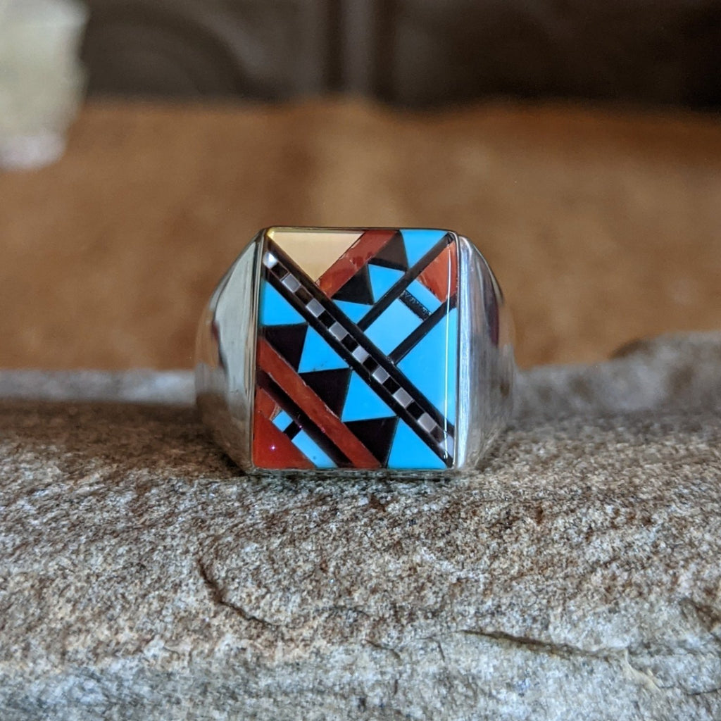 Zuni Inlay Ring SWSG-RNG-0027