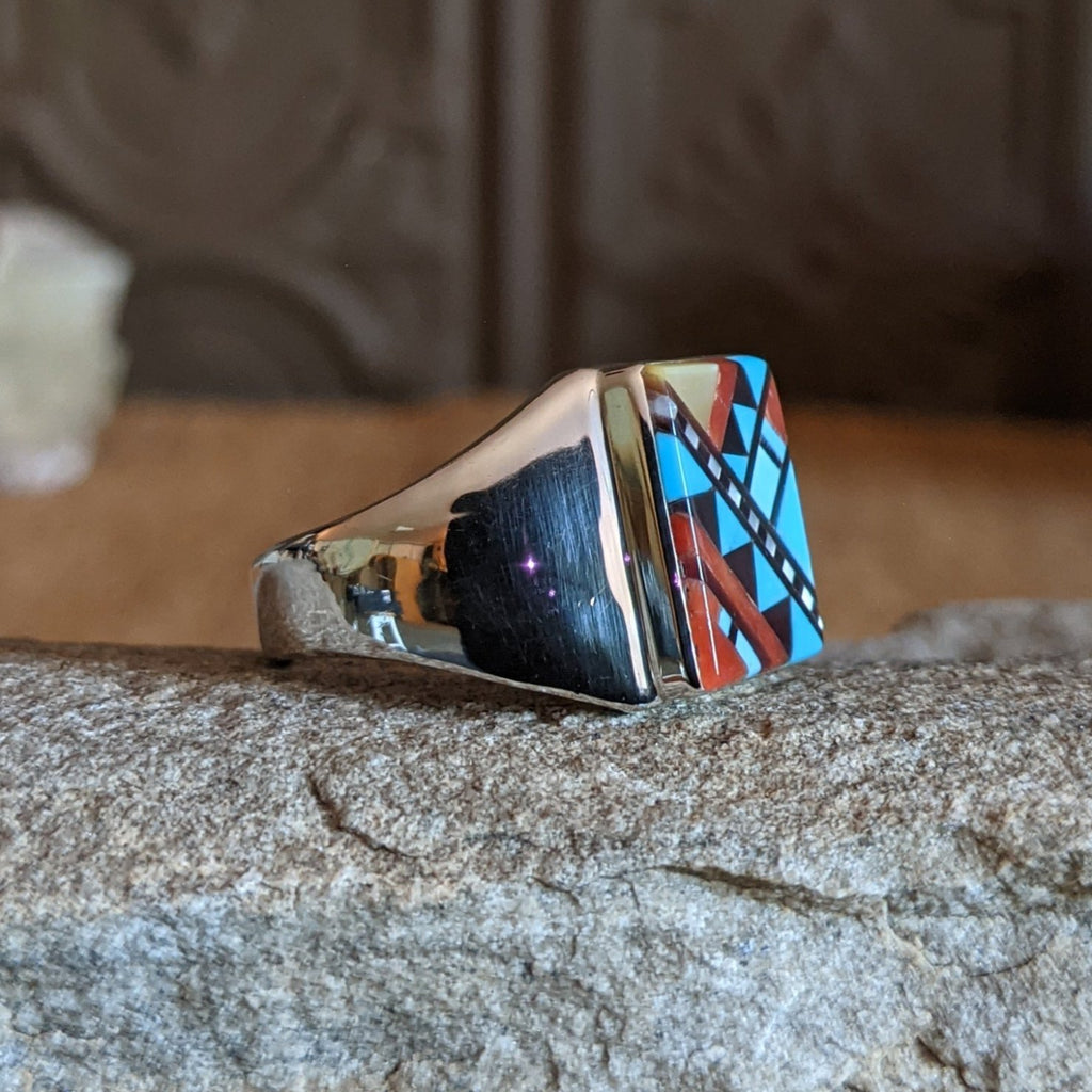 Zuni Inlay Ring SWSG-RNG-0027