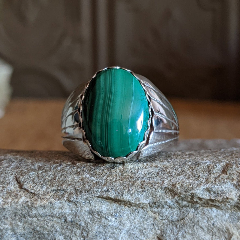 Navajo Made Malachite Ring SWSG-RNG-0034