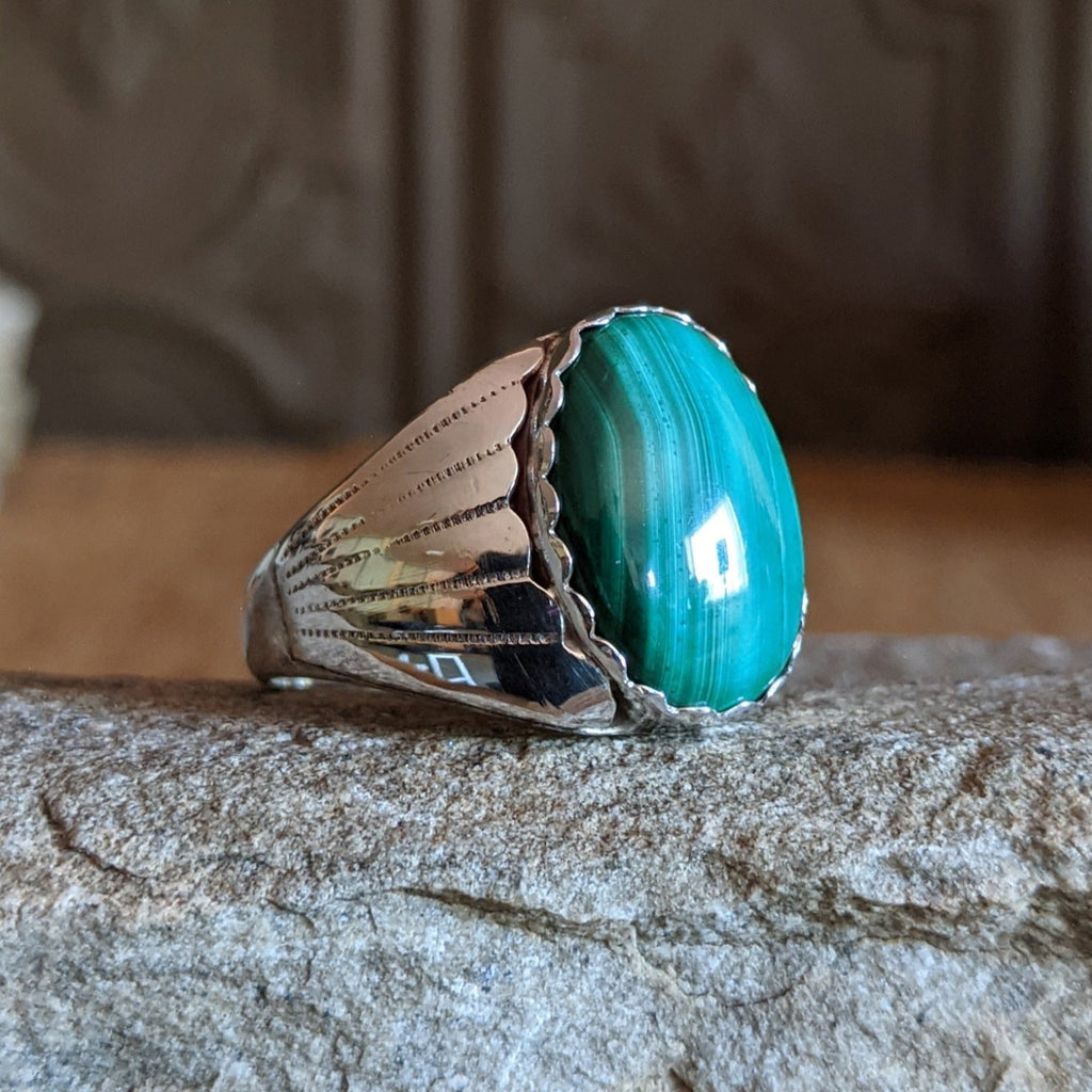 Navajo Made Malachite Ring SWSG-RNG-0034