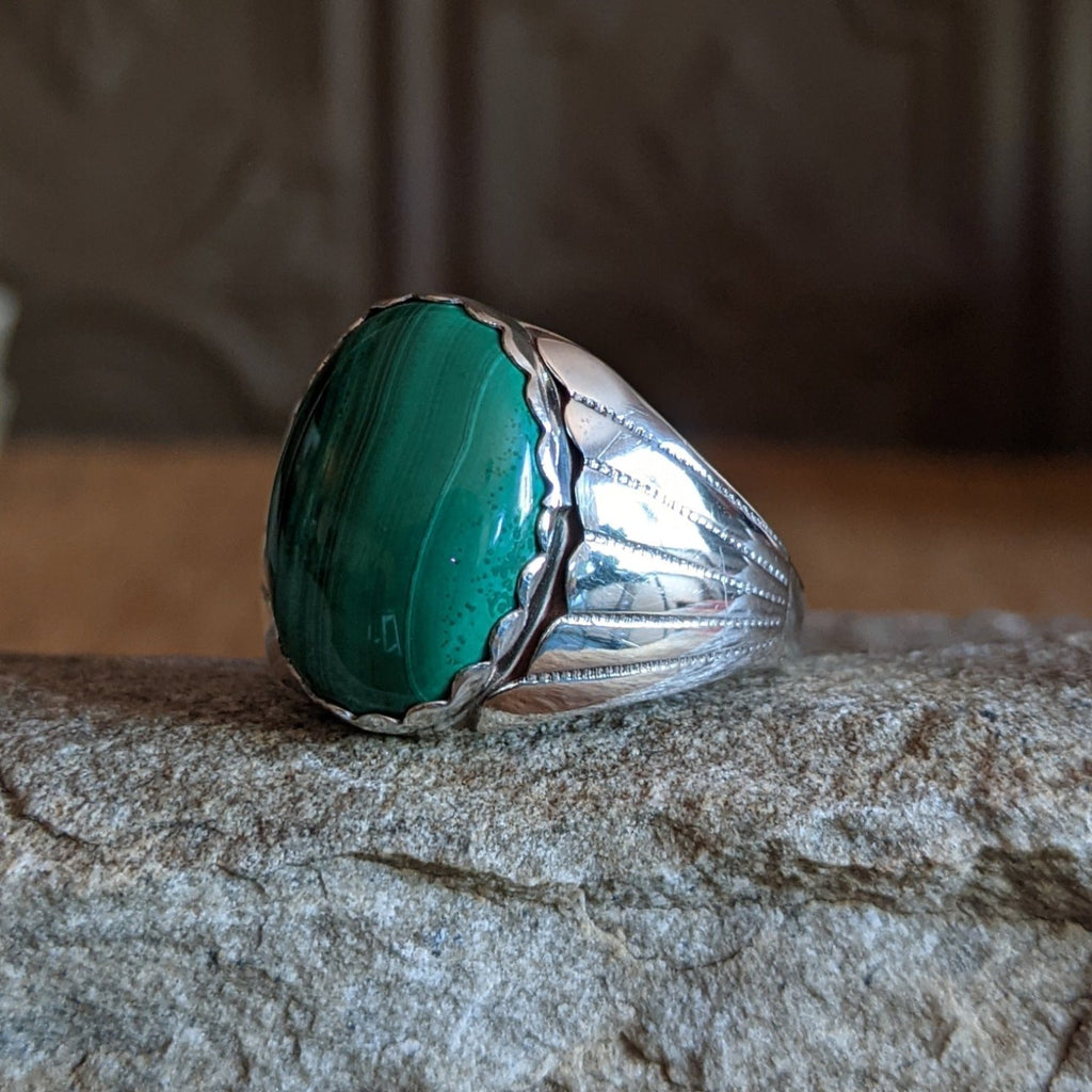 Navajo Made Malachite Ring SWSG-RNG-0034