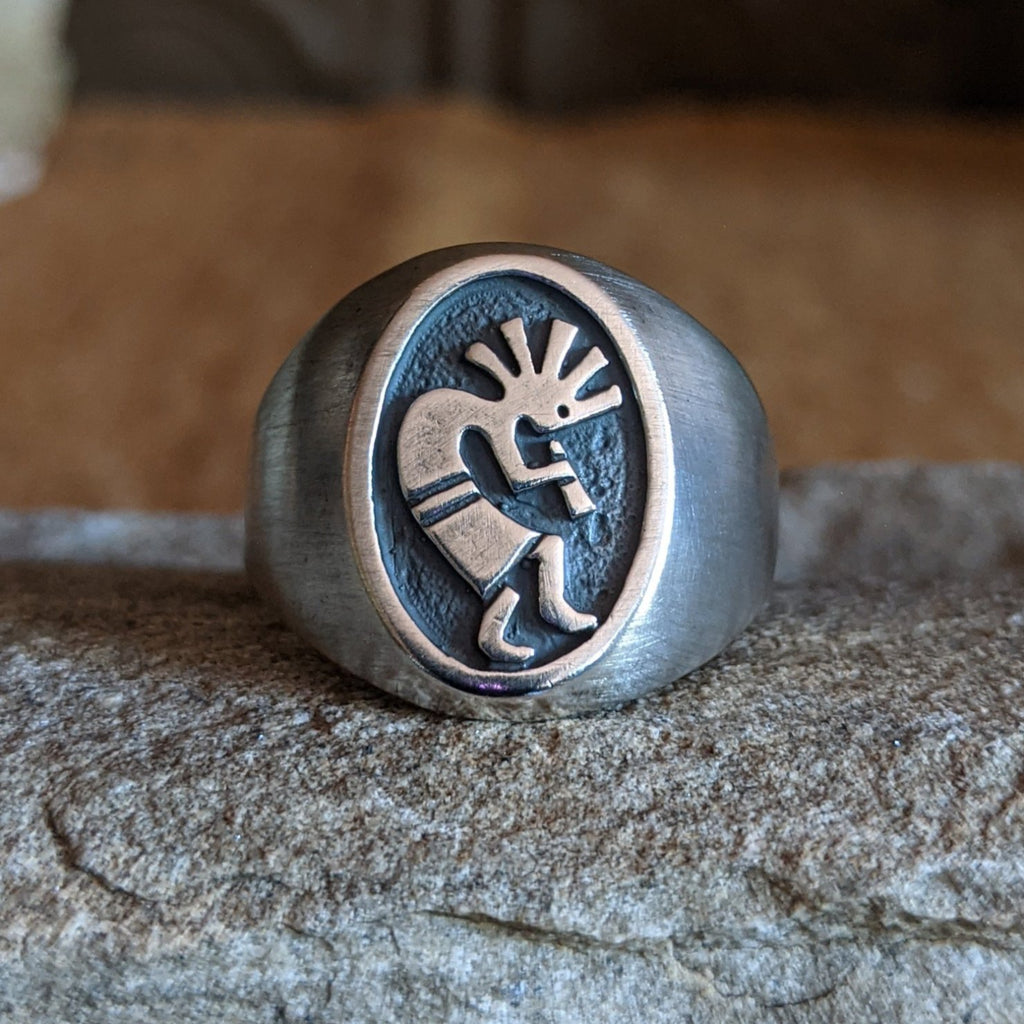 Silver Kokopelli Ring by Frederick Chavez SWSG-RNG-0035