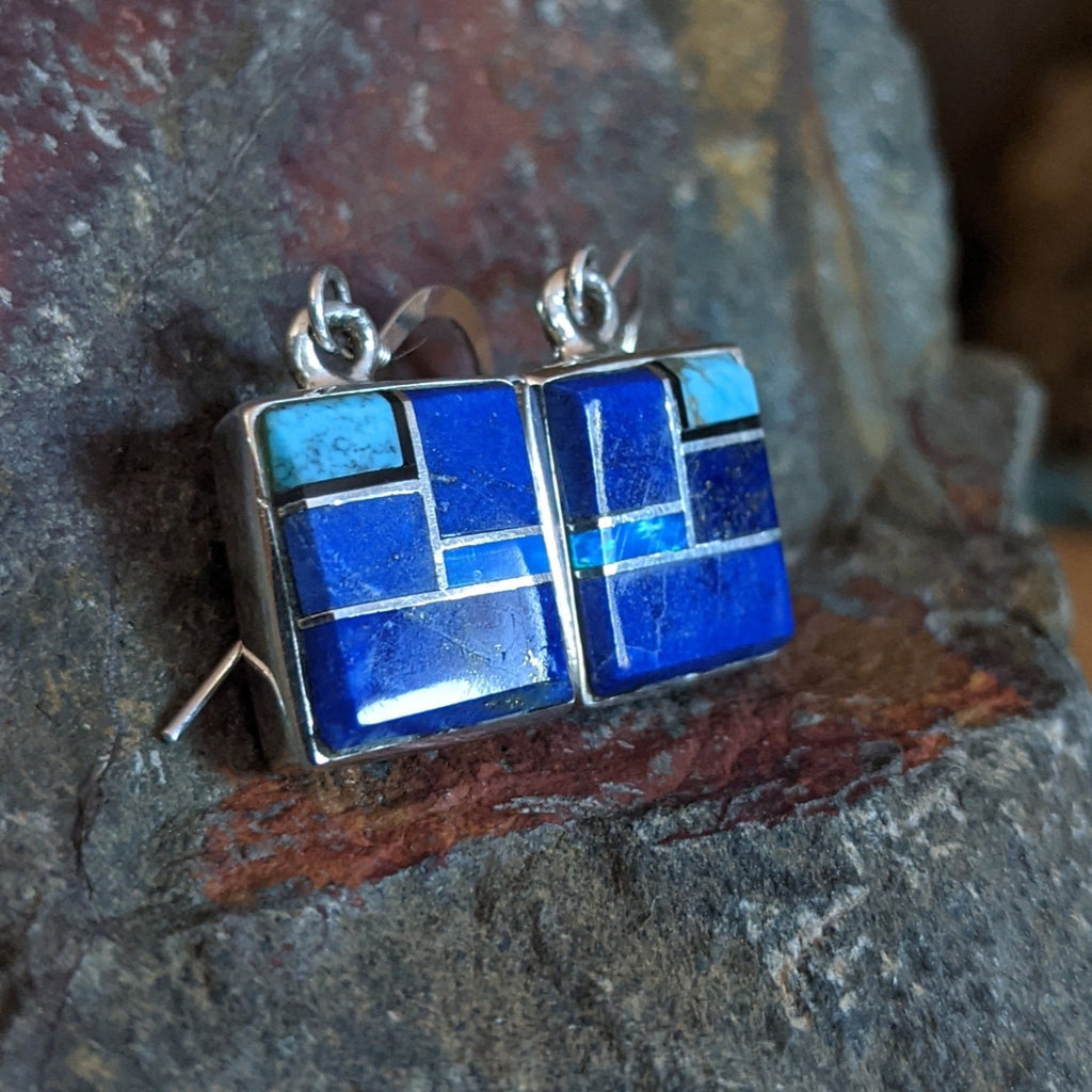 Navajo Inlay Earrings SWSG-ERN-0029