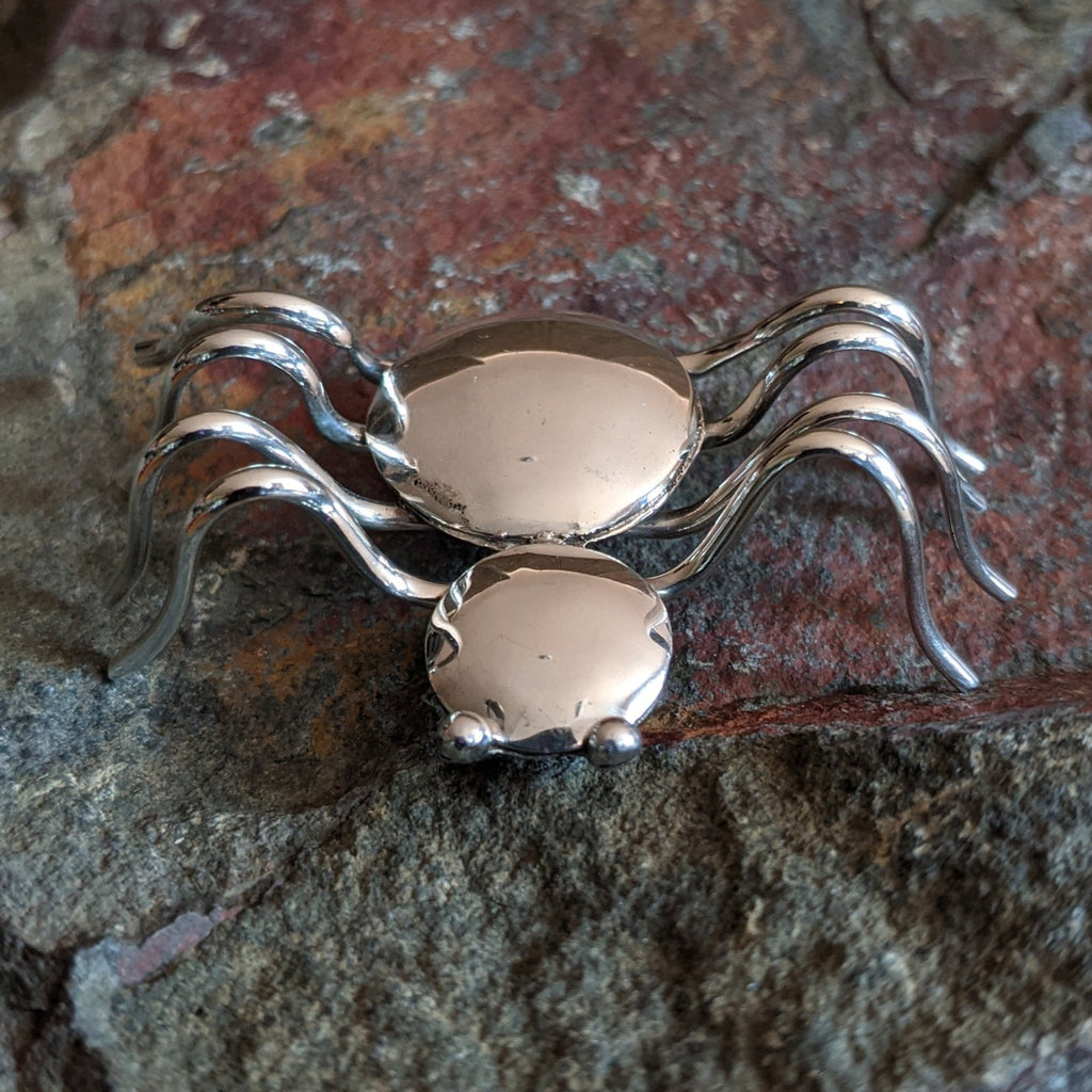 Navajo Made Silver Spider Pin GJ-PIN-0001