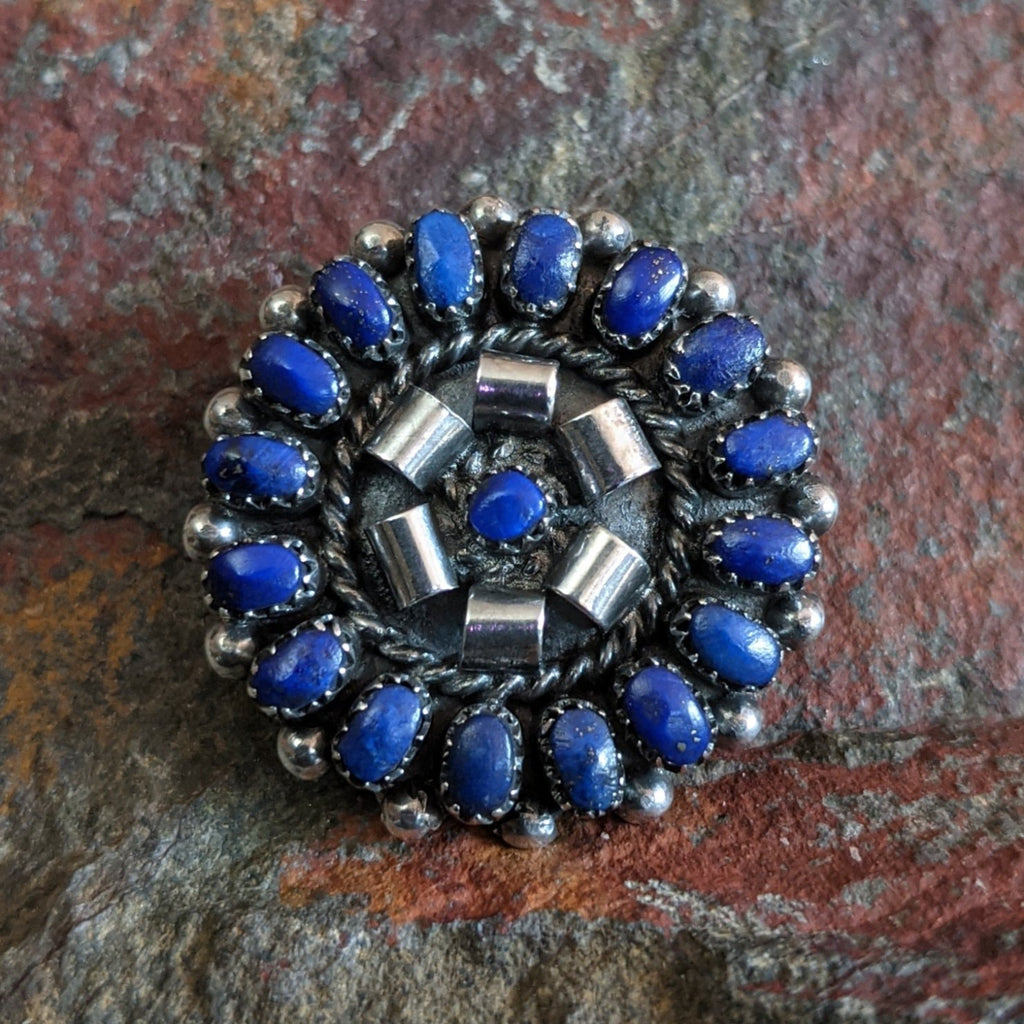 Lapis Cluster Pin & Pendant by Lorraine Waatsa GJ-PND-0061