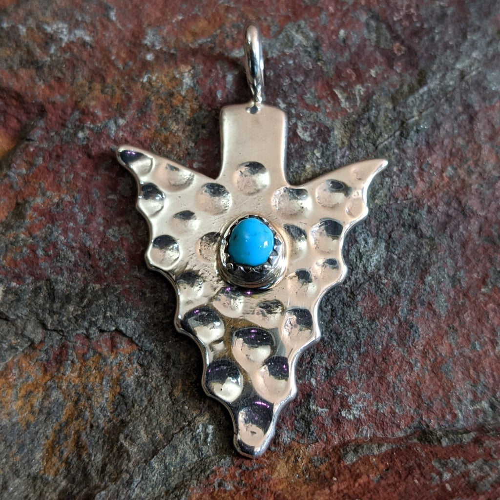 Turquoise Arrowhead Pendant by Pauline Nelson GJ-PND-0063