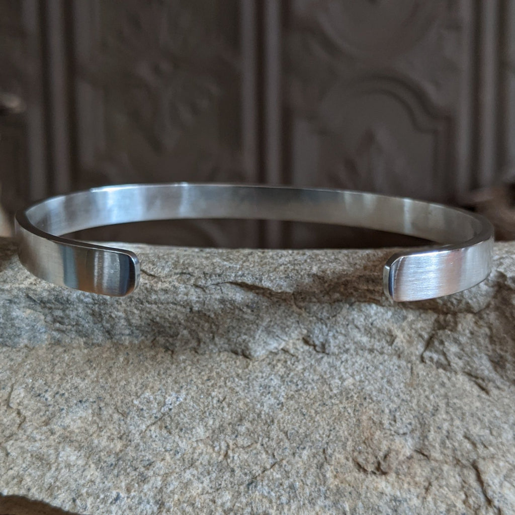 Hopi Whirlwind Silver Cuff by Darren Seweyestewa SWSG-BRC-0018