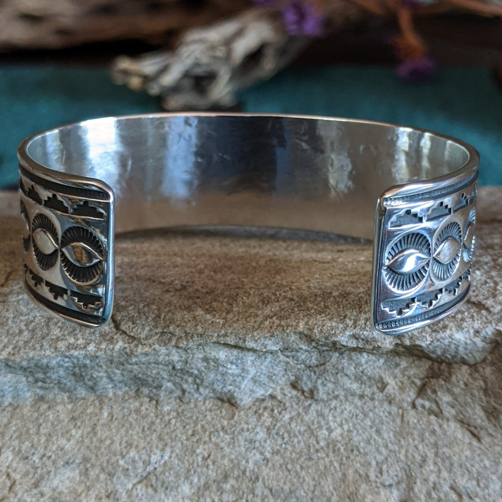 Stamped Silver Cuff by Albert Jake SWSG-BRC-0028