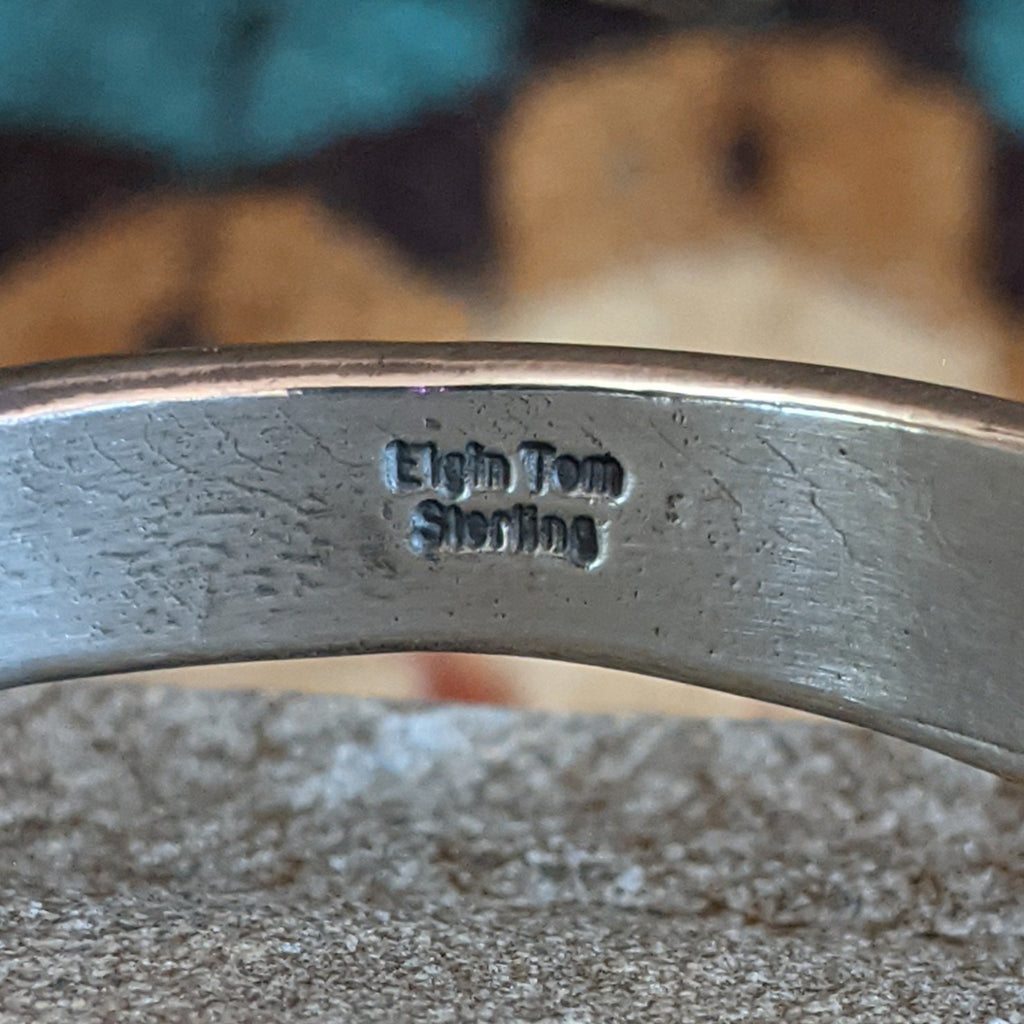 Stamped Silver Cuff by Elgin Tom & Raymond Coriz SWSG-BRC-0032