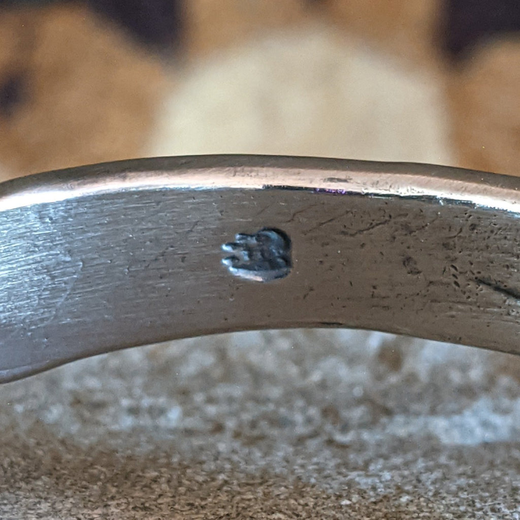 Stamped Silver Cuff by Elgin Tom & Raymond Coriz SWSG-BRC-0032