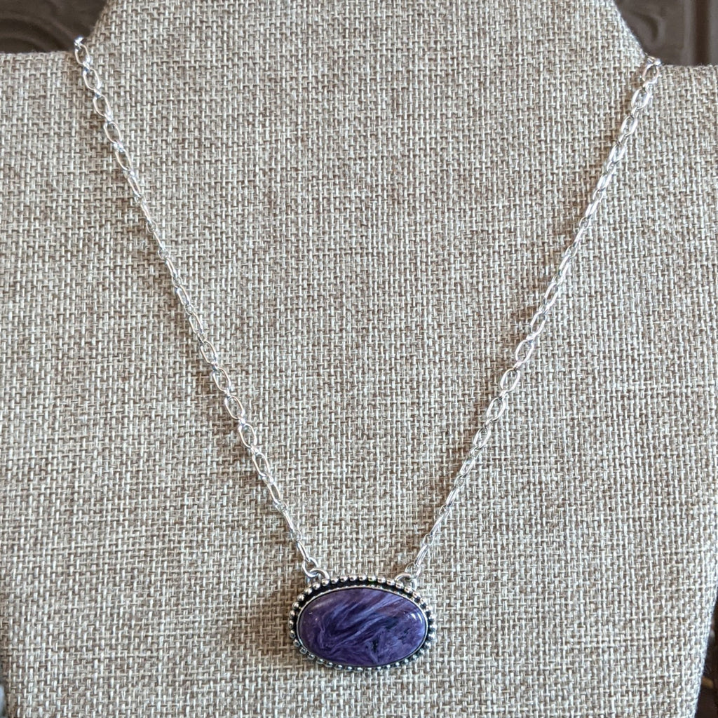 Charoite Necklace by Paul Livingstone GJ-NKL-0036