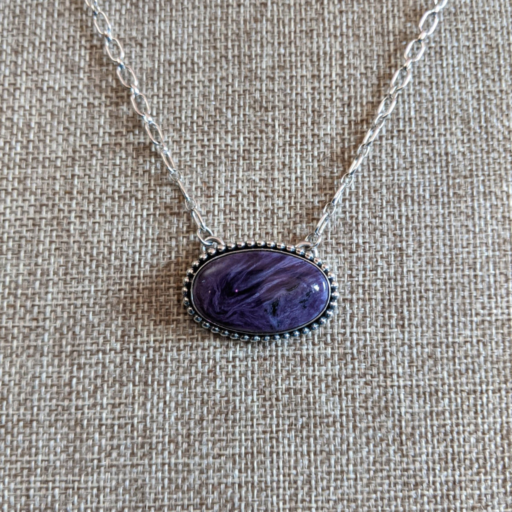 Charoite Necklace by Paul Livingstone GJ-NKL-0036