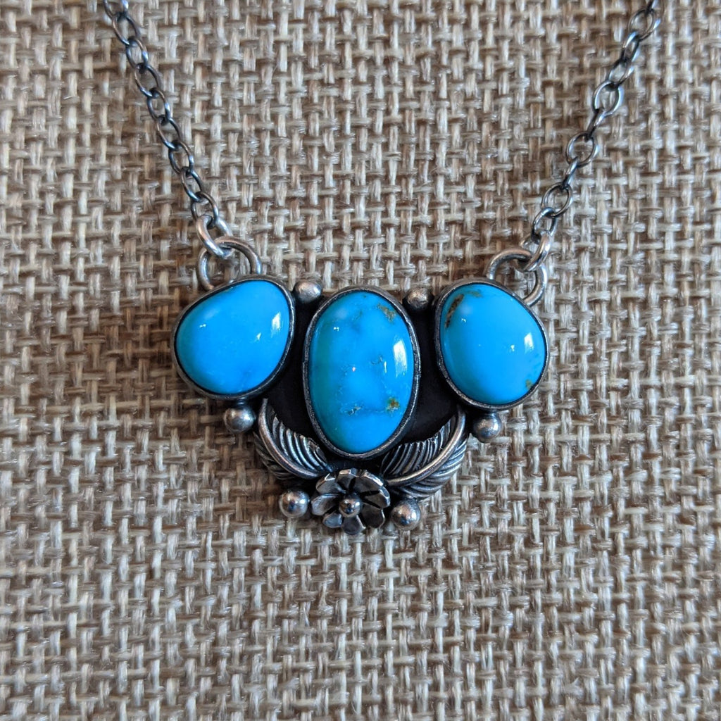 Blue Ridge Turquoise Necklace by Lowell Draper SWSG-NKL-0004