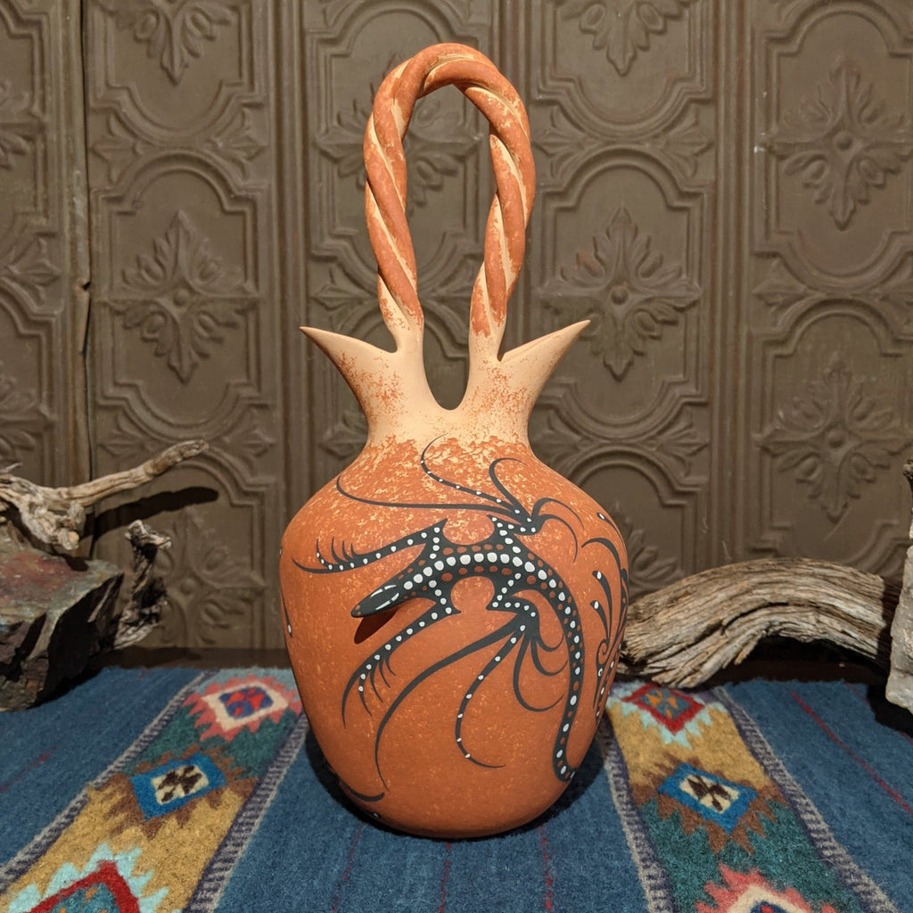 Wedding Vase Zuni Pottery by Deldrick & Lorenda Cellicion SWT-POT-0003