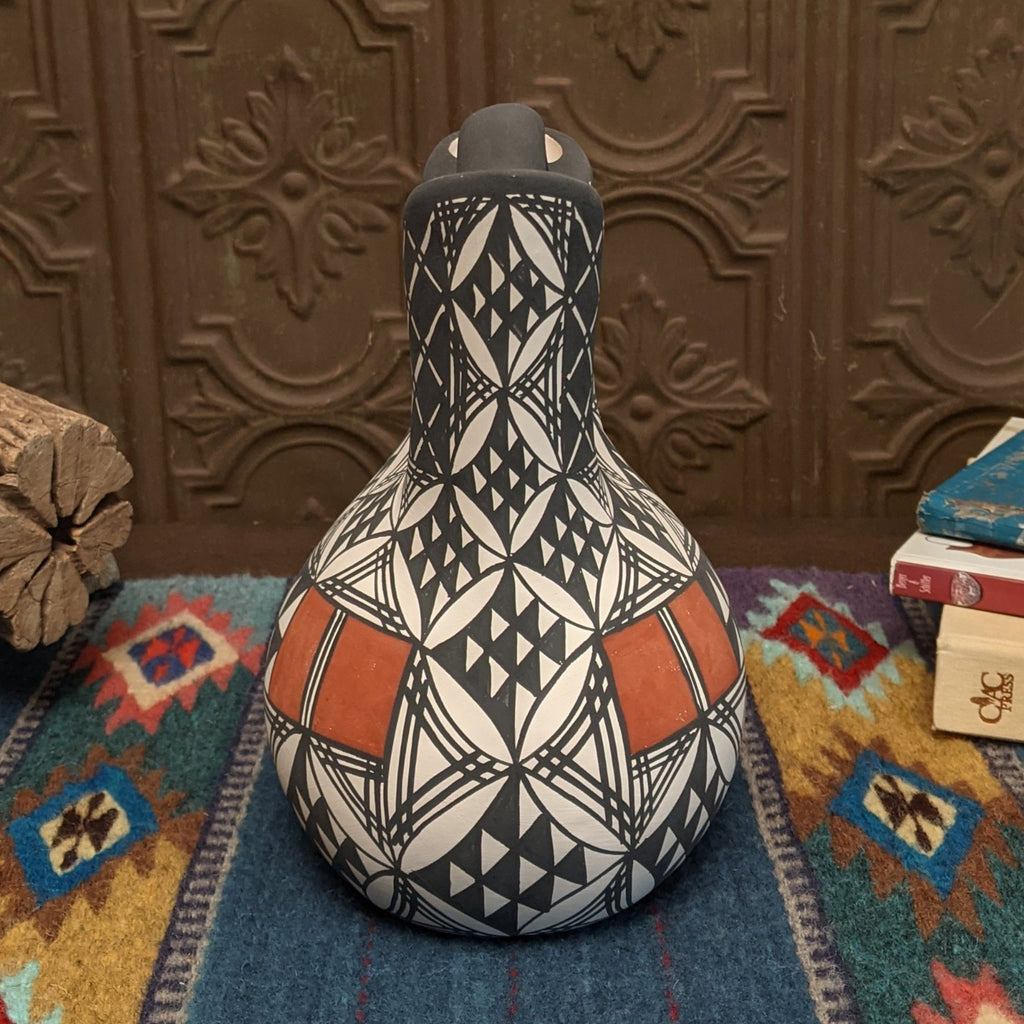 Acoma Wedding Vase by Acoma/Zuni Artist Myra Lukee SWT-POT-0011