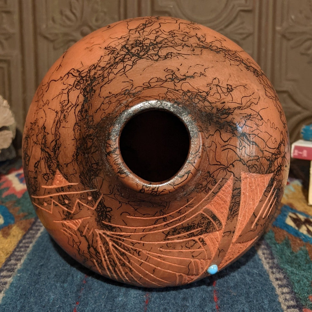 Navajo Horsehair Pottery by Vail Family SWT-POT-0020