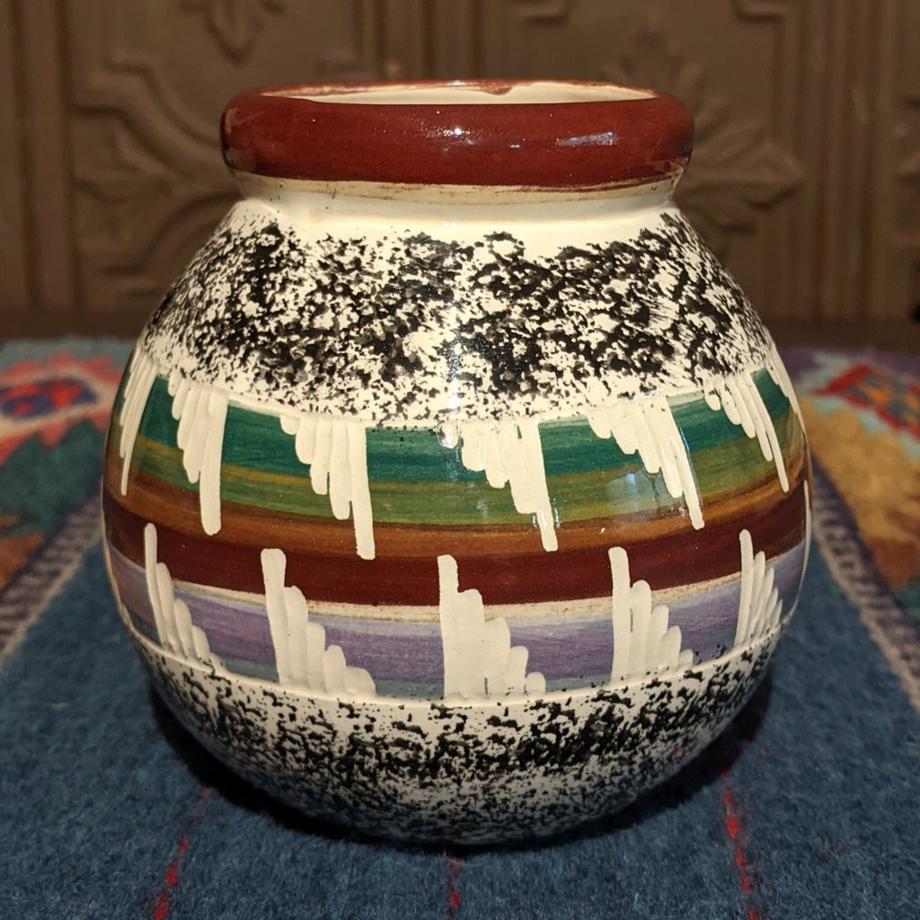 Navajo Multicolor Pot by Agnes Woods SWT-POT-0034