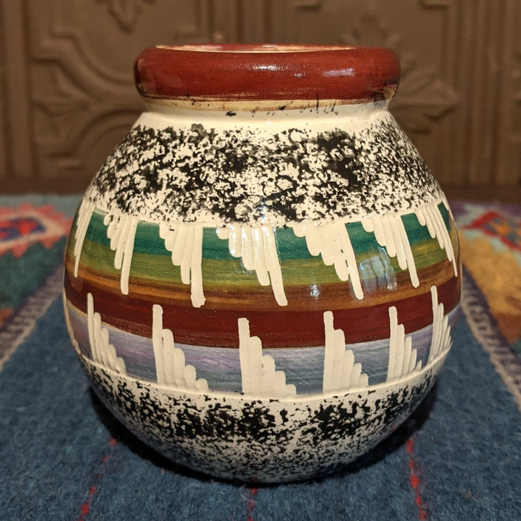 Navajo Multicolor Pot by Agnes Woods SWT-POT-0034