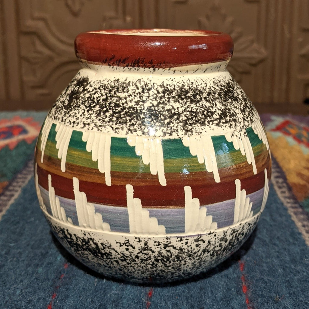 Navajo Multicolor Pot by Agnes Woods SWT-POT-0034