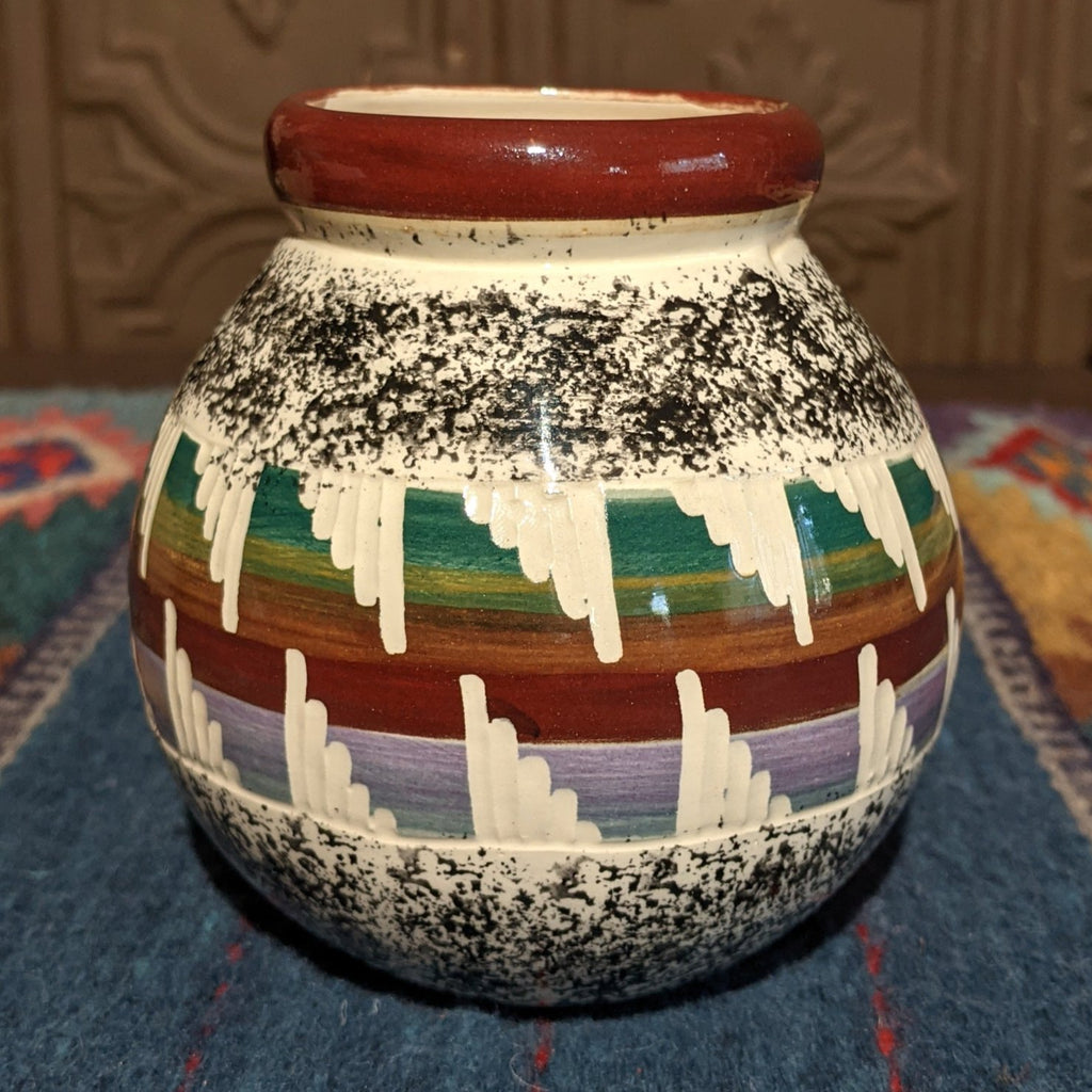 Navajo Multicolor Pot by Agnes Woods SWT-POT-0034