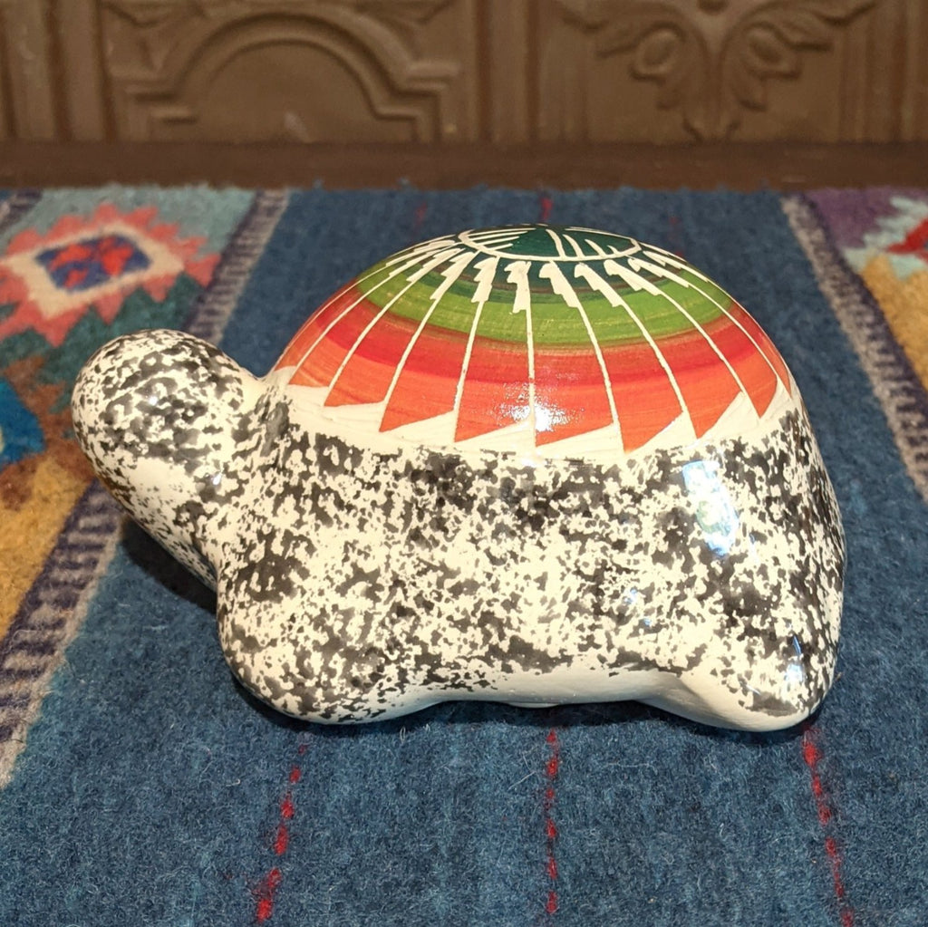 Navajo Multicolor Turtle by Agnes Woods SWT-POT-0036