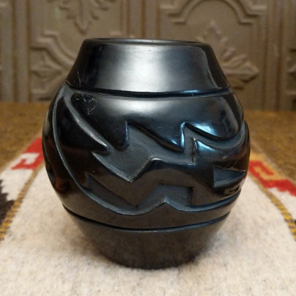 Santa Clara Black Pot by Stella Chavarria SWT-POT-0058