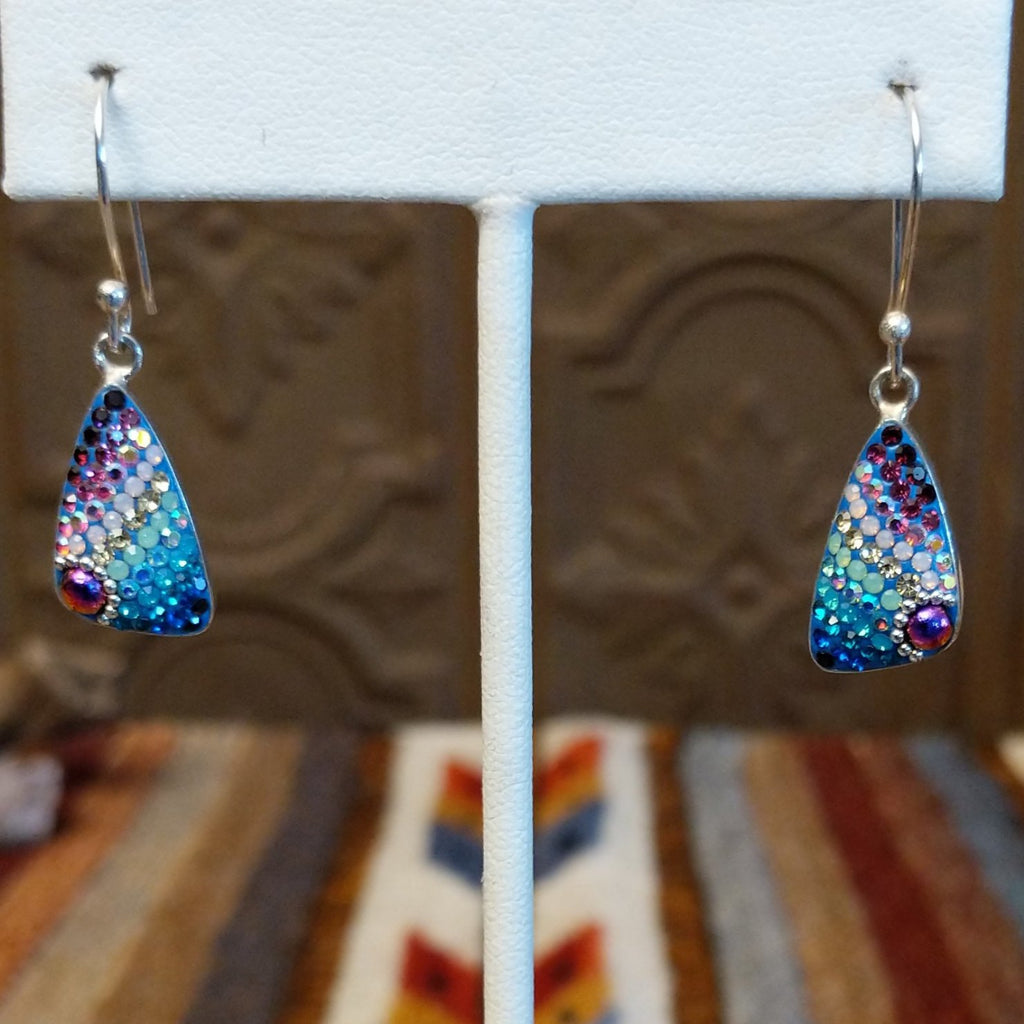 Multicolor Triangular Earrings by Mosaico GF-ERN-0606